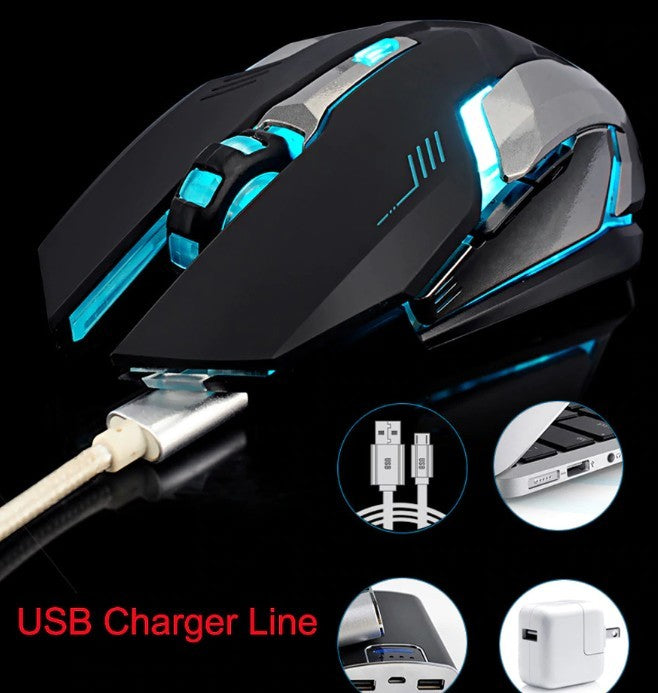 Ninja Dragon Stealth 7 Wireless Silent LED Gaming Mouse - West XSREZ Electronics
