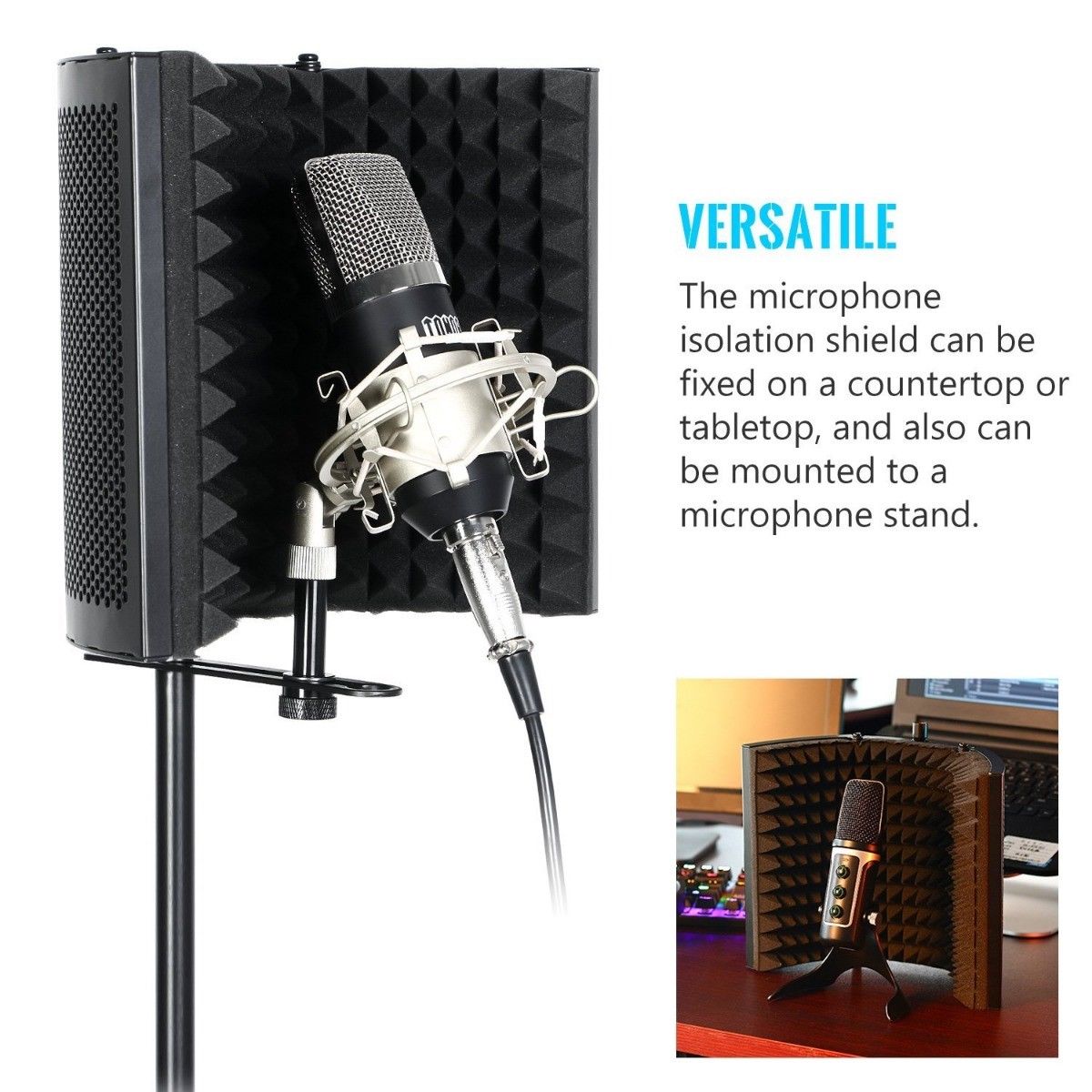 Microphone Isolation Shield Studio Mic Sound - West XSREZ Electronics