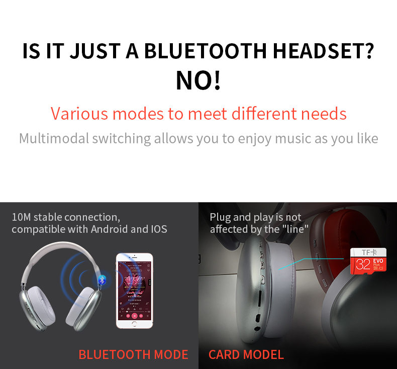 2021 New Wireless Headset HIFI Stereo Bluetooth Headphones - West XSREZ Electronics
