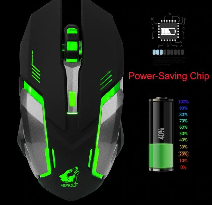 Ninja Dragon Stealth 7 Wireless Silent LED Gaming Mouse - West XSREZ Electronics