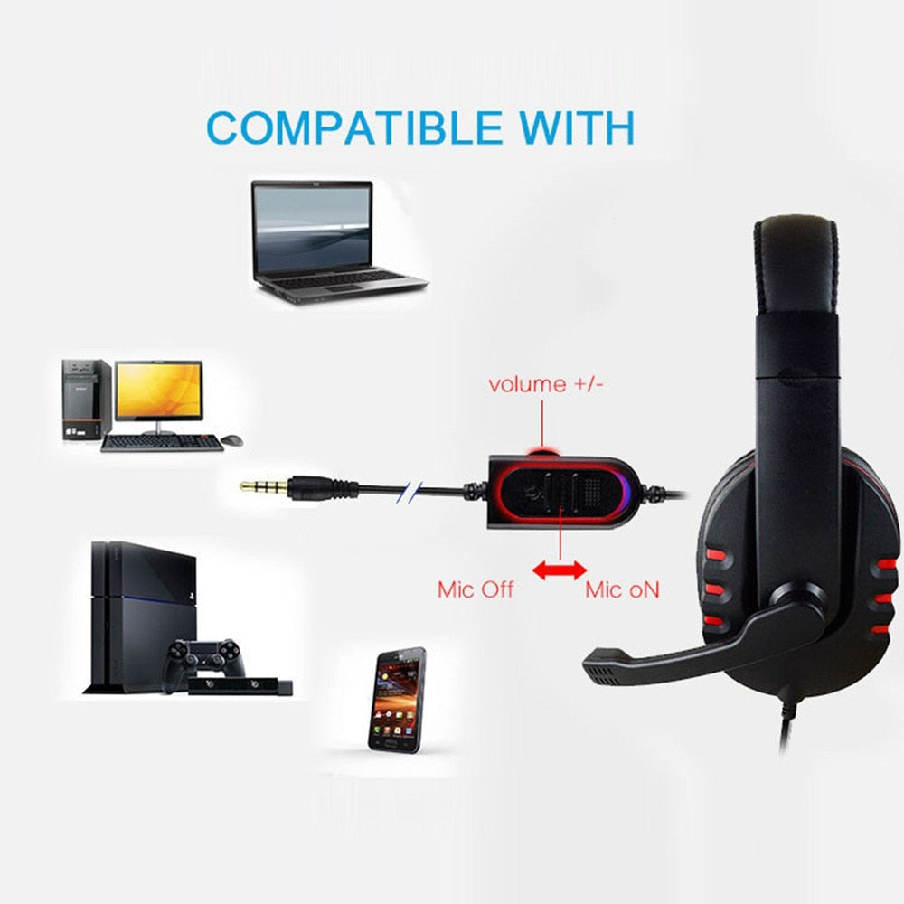 Gaming Headset Voice Control Wired - West XSREZ Electronics